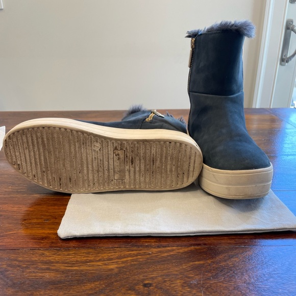 J/Slide Blue-ish grey waterproof suede boot Size 7 - Picture 3 of 7